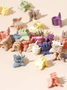 50pcs Girls Butterfly Design Fashionable Hair Claw For Daily Decoration - Multicolor - View 4