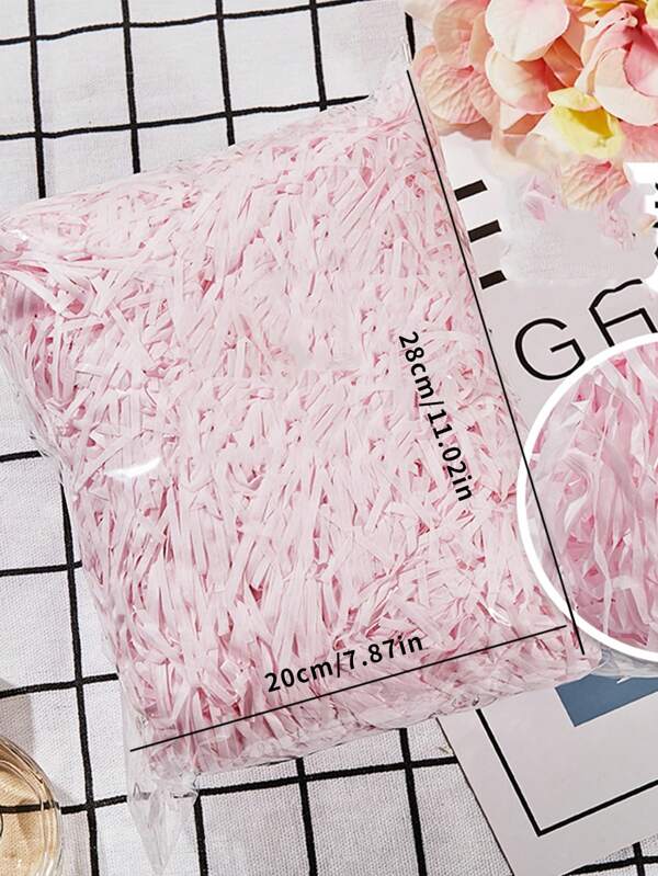 1pack Paper Gift Filler Paper, Minimalist Solid Crinkle Cut Shred Paper