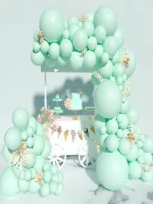 20pcs Latex 12 Inch Balloon, Minimalist Solid Color Decorative Balloon For Home, Party - Apricot - View 1