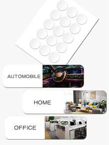 15pcs Clear Jelly Car Interior Sticker - Clear - View 3