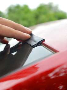 2pcs Sound Proof Sealing Car Window Edge Strip Sticker - Black - View 1