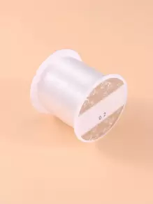 Dây câu nylon không co giãn rõ ràng 0,2-0,6mm để làm hạt, dây và làm đồ trang sức - trắng - Xem 1