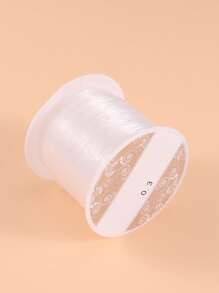 0.2-0.6 毫米透明無彈性尼龍串珠繩線釣魚線用於珠寶製作用品 - 白色 - 查看 1