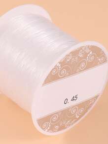 Dây chuyền chỉ hạt nylon không co giãn rõ ràng 0,2-0,6mm để cung cấp đồ trang sức - trắng - Xem 2