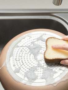 1 pieza Estropajo con pan diseño limpieza moderno de plástico para casa - Marrón - Ver 5