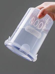 1pc PP Food Storage Jar, Daily Clear Multi-size Food Storage Container For Kitchen - Clear - View 4