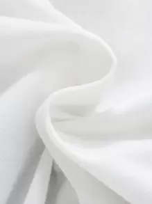 SHEIN Leap Crew 青少年男孩動物印花短袖毛衣T卹，度假風格 - 白色 - 查看 3