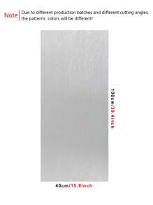 1 cuộn giấy dán tường màu trơn - Bạc - Xem 7