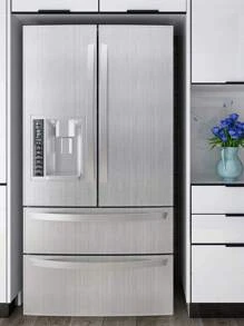 1 cuộn giấy dán tường màu trơn - Bạc - Xem 3