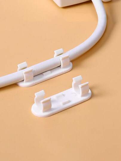 20pcs Self-adhesive High Viscosity Wire Clips, Cable Management System, Multipurpose Cable Organizer For Power Strip & Desk