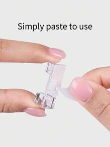 20pcs Cable Clips For Desktop Charging Data Line Cord Organizer Cable Winder For Headphone, Computer Wire, Power Cord For Bed And Office Management - Clear - View 5