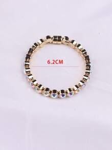 1入組歐式和美式風格時尚奢華磁吸鋼絲彈性手鐲 - 彩色 - 查看 4