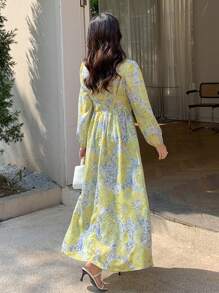 DAZY Floral Print Ruched Front Dress - Multicolor - View 6