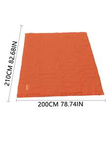 1pc Slogan Graphic Picnic Mat, Modern Polyester Two Tone Picnic Blanket For Outdoor - Grey - View 5