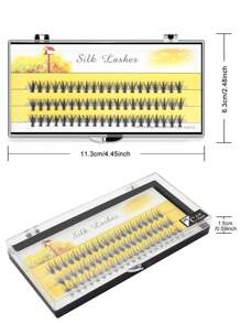 1盒8mm20D人造貂皮單個睫毛 - 黑色 - 查看 2