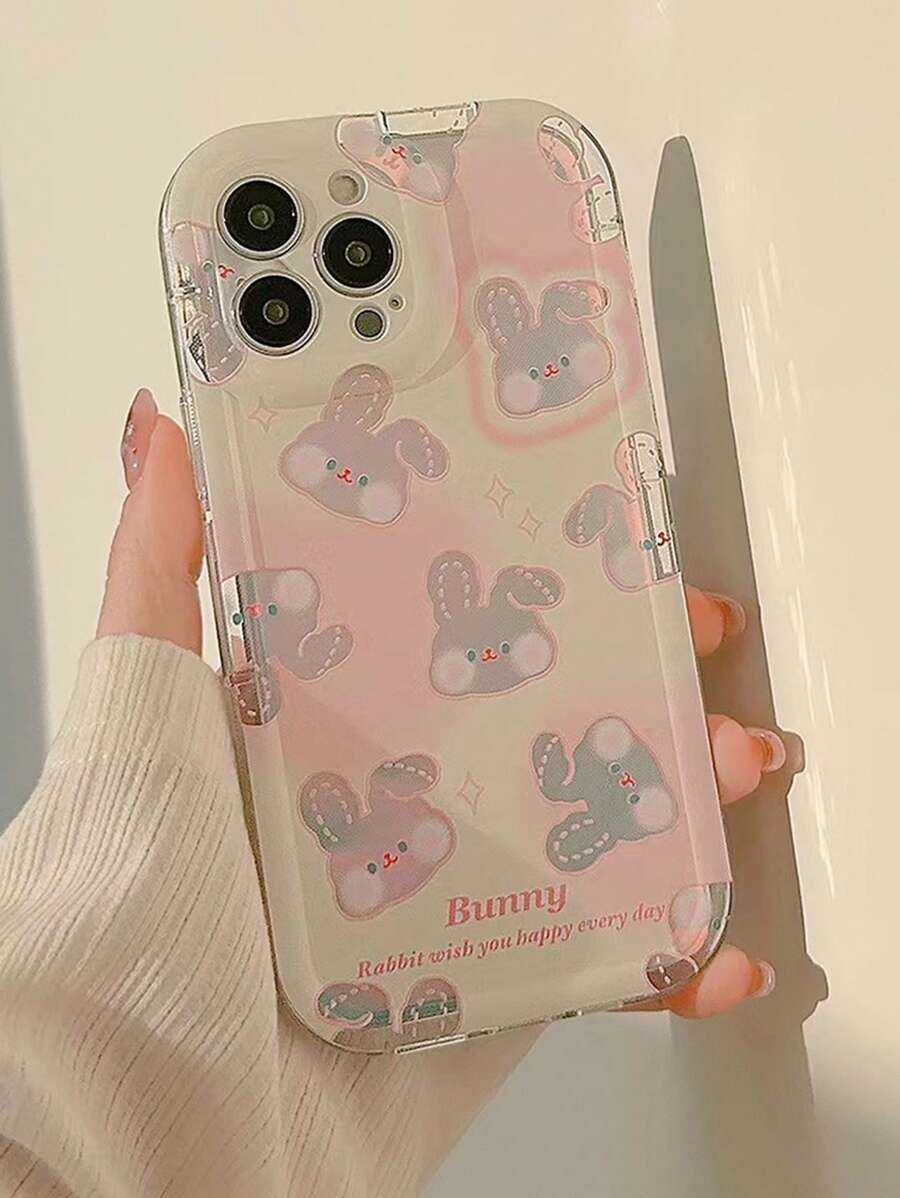 Rabbit Pattern Phone Case - Multicolor - View 1