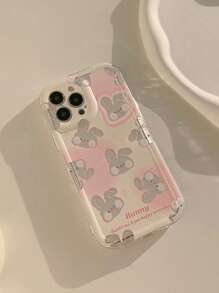 Rabbit Pattern Phone Case - Multicolor - View 3