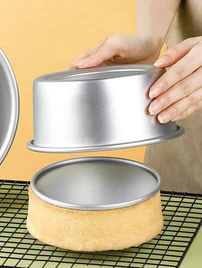 1个阳极氧化不粘圆形弹簧模具蛋糕模，磅蛋糕烘焙模具，非常适合新年、家庭聚会和派对、婚礼和生日用品、家居和派对装饰