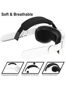 Bộ 3 dây đeo đầu & nắp đậy mặt & nắp đậy ống kính bằng silicon chống trầy xước Tương thích với Oculus Quest 2 - trắng - Xem 5