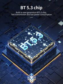 1 件黑色时尚蓝牙运动无线耳机 - 黑色 - 查看 3