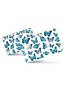1set Butterfly Pattern Front & Rear Credit Card Sticker - Multicolor - View 1