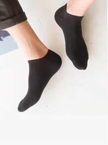 5 đôi Vớ mắt cá chân thông thường cho nam cho cuộc sống hàng ngày - màu đen - Xem 4