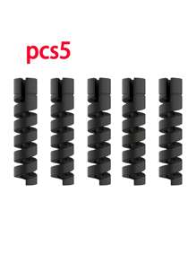 chiếc Silicone Cáp Sạc Tiết Kiệm Bảo Vệ Ống Xoắn Ốc Dây Quản Lý Người Tổ Chức Bảo Vệ Dây Tay - màu đen - Xem 5