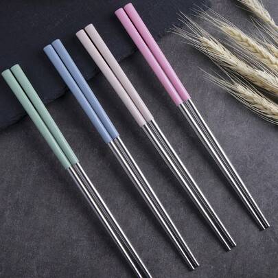 Đũa thép không gỉ 4 cặp