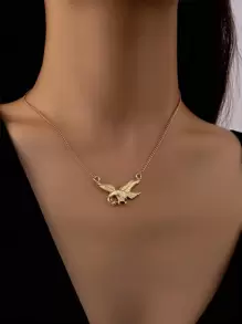 1 Thời Trang Hợp Kim Kẽm Mặt Dây Chuyền Đại Bàng Vòng Cổ Cho Nữ Cho Cuộc Sống Hàng Ngày - Vàng - Xem 1