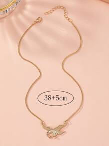 1 Thời Trang Hợp Kim Kẽm Mặt Dây Chuyền Đại Bàng Vòng Cổ Cho Nữ Cho Cuộc Sống Hàng Ngày - Vàng - Xem 5