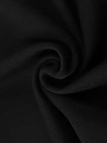 Manfinity Hypemode Men Cartoon & Slogan Graphic Drop Shoulder Tee - Black - View 3