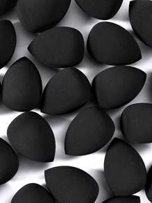 BATENG 6入組化妝海綿和粉撲套裝 - 黑色 - 查看 4