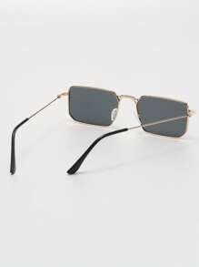 1 副男士方框休闲时尚眼镜，适合日常生活太阳镜配件沙滩配饰眼镜太阳镜 - 灰色 - 查看 3