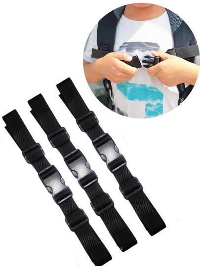 1pc Anti-Slip Chest Strap Backpack Shoulder Strap Fastener Buckle For Adults