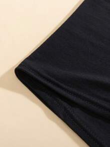 1入女士彈性防曬肩袖，陽光防曬配件，防UV - 黑色 - 查看 3