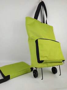 1入組便攜購物袋 - 綠色 - 查看 4