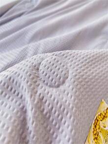 1pc Plain Summer Quilt, Simple Fabric Bedspread For Bedroom - Light Grey - View 11