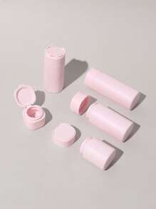 5入組空無臉乳液分裝瓶,客廳家居卧室浴室裝飾,旅行必備,婚禮、派對、生日等可作為男士、媽媽、爸爸、朋友、新年等禮物,配件,有趣的禮物 - 粉色 - 查看 4