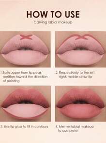 6 件装哑光丝绒裸色液体唇膏和 6 件装唇线笔套装 - 裸色 - 查看 5