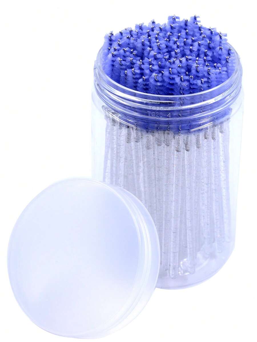 50入組一次性睫毛刷睫毛延長睫毛刷眉毛塗抹器彩妝 - 淡紫色 - 查看 1