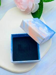 1入組時尚漸層裝飾首飾類禮物盒適合女士適用於首飾包裝 - 彩色 - 查看 1