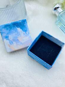 1入組時尚漸層裝飾首飾類禮物盒適合女士適用於首飾包裝 - 彩色 - 查看 6