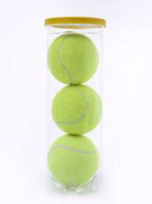 3pcs Rubber Table Tennis Ball - Yellow - View 1