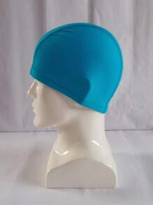 Blue Polyamide Swimming Cap - Royal Blue - View 4