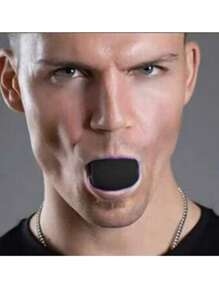 1pc Black TPE Jaw Trainer Gym Accessories