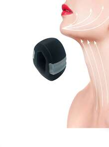 1pc Black TPE Jaw Trainer Gym Accessories