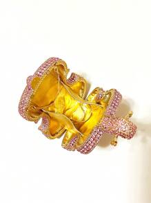 Túi ly hợp hình vĩ cầm pha lê Halloween màu hồng, Túi mới lạ dành cho cô dâu/đám cưới, sự kiện tiệc & vũ hội, Túi đựng đồ ăn tối bằng kim cương giả có dây chuyền, Ví chủ đề âm nhạc Vegas dành cho nữ, Túi dàn nhạc & Opera sang trọng, Quà tặng Giáng sinh sang trọng - Hồng - Xem 8