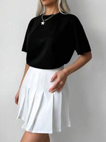 RueChic Hand & Slogan Graphic Drop Shoulder Tee