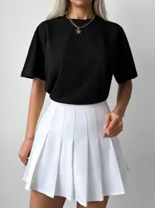 RueChic Hand & Slogan Graphic Drop Shoulder Tee