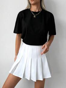 RueChic Hand & Slogan Graphic Drop Shoulder Tee